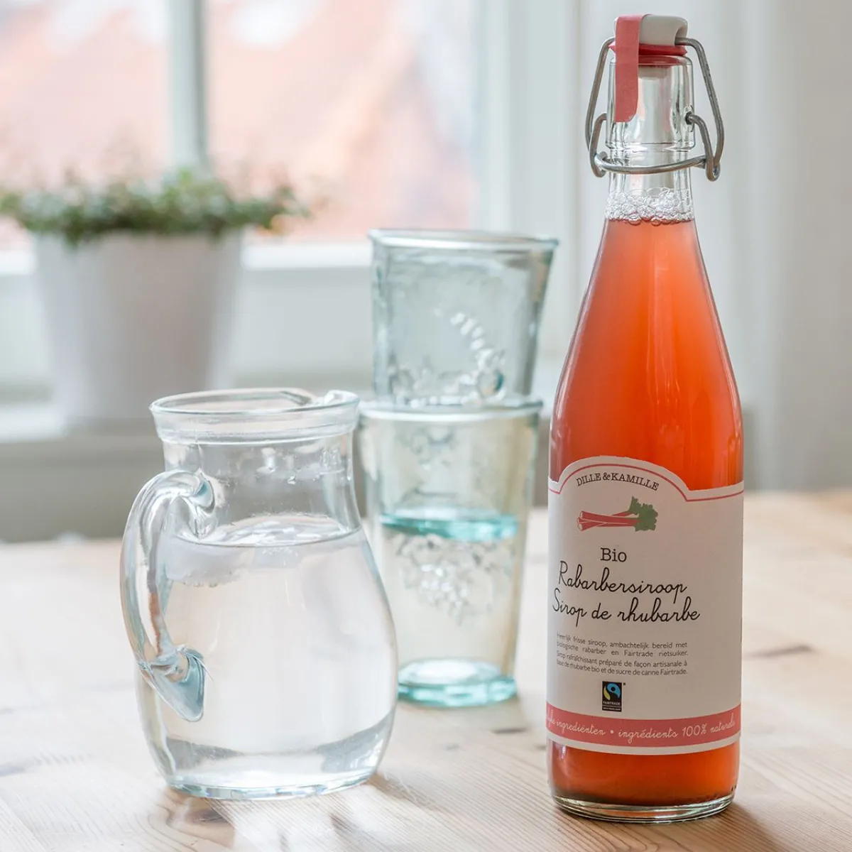 Siropen*DILLE & KAMILLE Siroop, rabarber, biologisch, 500 ml