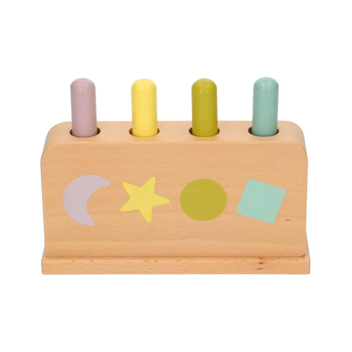 Spelletjes|Speelgoed Voor 2 Jaar*DILLE & KAMILLE Springpinnen, hout, babyspeelgoed