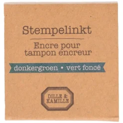 Stempels|Diy*DILLE & KAMILLE Stempelkussen, donkergroen, 5 x 5 cm