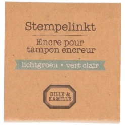Stempels|Knutselspullen*DILLE & KAMILLE Stempelkussen, lichtgroen, 5 x 5 cm
