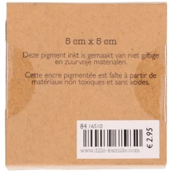 Stempels|Knutselspullen*DILLE & KAMILLE Stempelkussen. roze, 5 x 5 cm