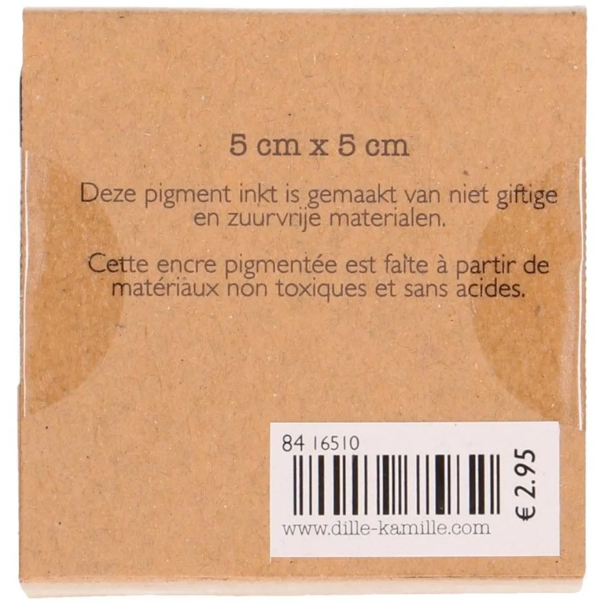 Stempels|Knutselspullen*DILLE & KAMILLE Stempelkussen. roze, 5 x 5 cm