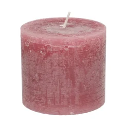 Herfst Decoratie|Stompkaarsen*DILLE & KAMILLE Stompkaars, donker roze, 10 x 9 cm