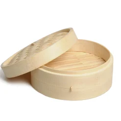 Oosters Koken|Stoommandjes*DILLE & KAMILLE Stoommandje bamboe, Ø 20 cm