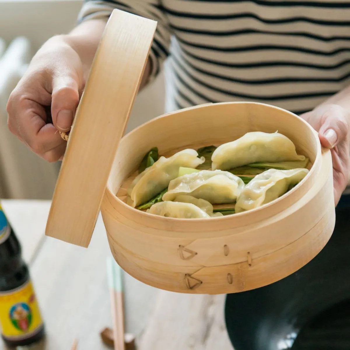 Oosters Koken|Stoommandjes*DILLE & KAMILLE Stoommandje bamboe, Ø 20 cm