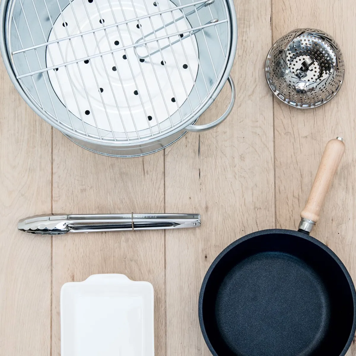 Oosters Koken|Stoommandjes*DILLE & KAMILLE Stoommandje roestvrij staal, Ø 14 tot 23 cm