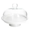 Taartplateaus|Serviessets*DILLE & KAMILLE Taartplateau, porselein, met glazen stolp, Ø 30 cm