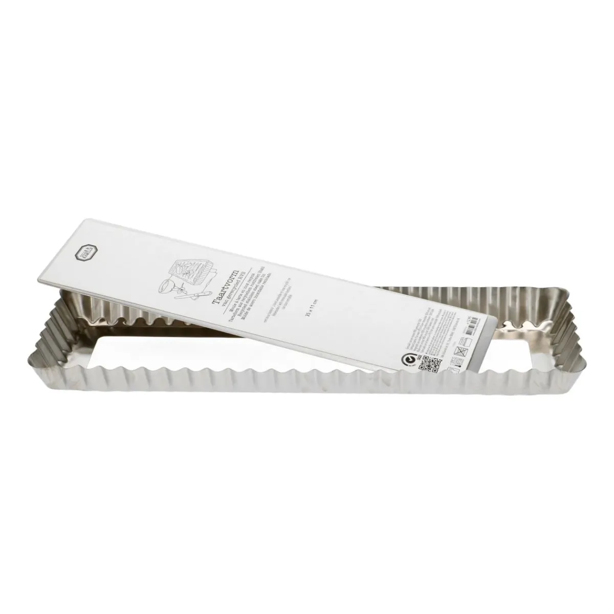 Bakvormen*DILLE & KAMILLE Taartvorm, gerecycled rvs, PFAS-vrij, losse bodem, 35 cm x 11 cm