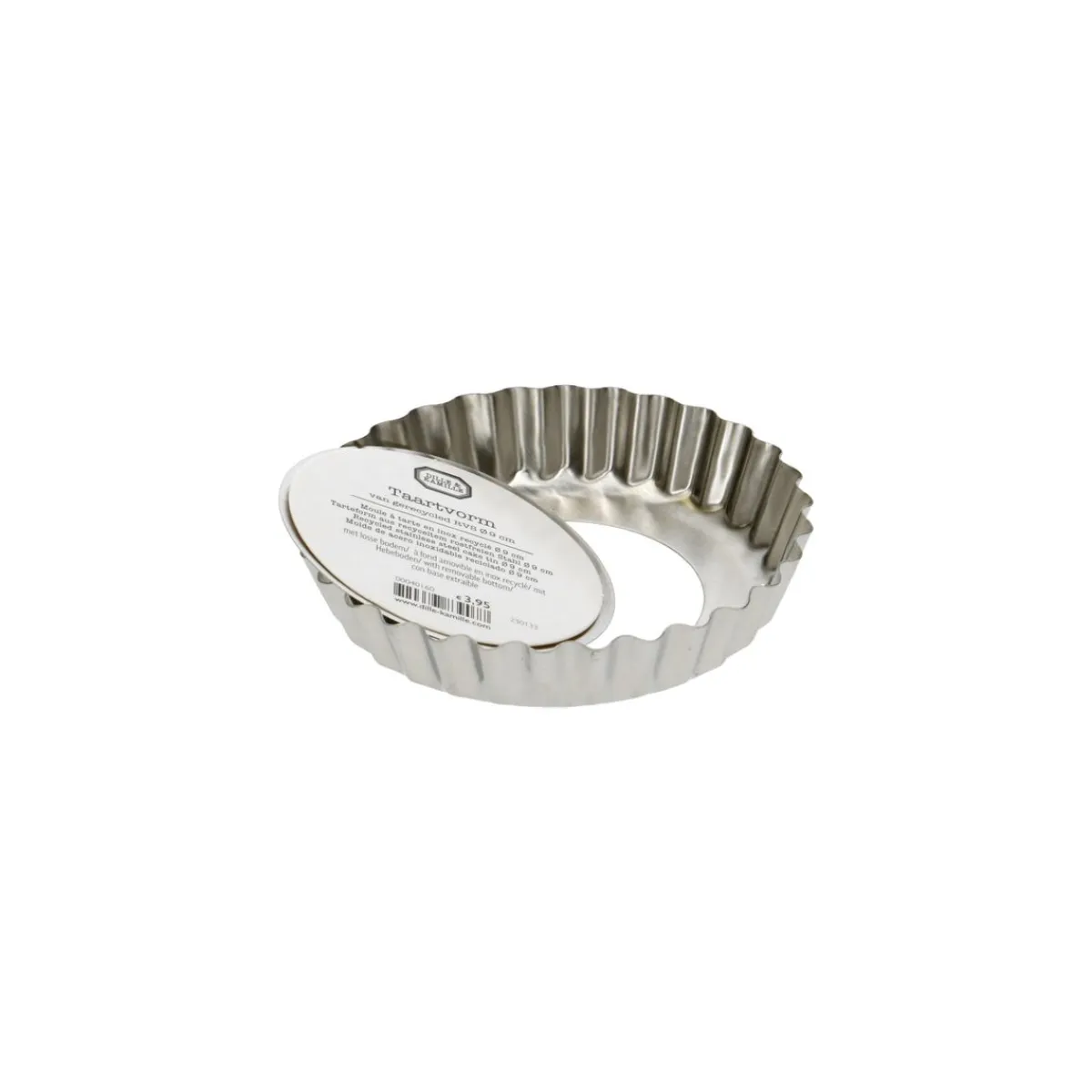 Bakvormen*DILLE & KAMILLE Taartvorm, gerecycled rvs, PFAS-vrij, losse bodem, Ø 9 cm