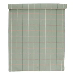 Pannen Vol Smaak|Tafellopers*DILLE & KAMILLE Tafelloper, gerecycled katoen, ruit, 50 x 150 cm