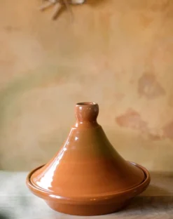 Ovenschalen*DILLE & KAMILLE Tajine, rood aardewerk, 2-4 personen,  Ø 24 cm