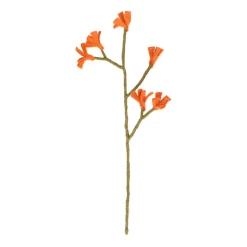 Warm Wonen|Herfst Decoratie*DILLE & KAMILLE tak kangoeroepootje, vilt, oranje, ca. 37 cm
