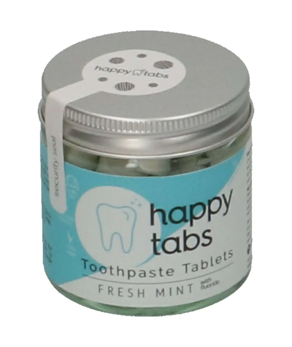 Mondverzorging*DILLE & KAMILLE Tandpasta-tabletten 'Happy tabs', fresh mint, potje 80 stuks