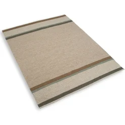 Tapijten*DILLE & KAMILLE Tapijt, gerecycled katoen, beige streep multicolor, groot