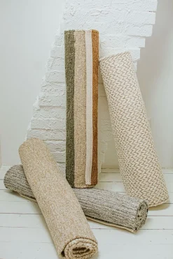 Tapijten*DILLE & KAMILLE Tapijt, gerecycled katoen, wit, klein, 60 x 90 cm