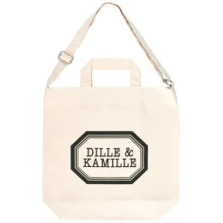 Canvas Tassen*DILLE & KAMILLE Tas, , gerecycled katoen, verstelbaar hengsel, 40 x 12 x 40 cm