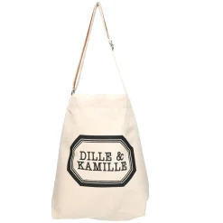 Canvas Tassen*DILLE & KAMILLE Tas, , gerecycled katoen, verstelbaar hengsel, 40 x 12 x 40 cm
