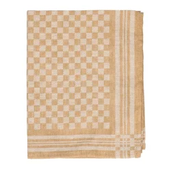 Vaatdoeken*DILLE & KAMILLE Thee-/glazendoek, linnen en katoen, zandkleurig
