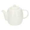 Serviessets*DILLE & KAMILLE Theepot, organisch, porselein, wit, 1,2 liter