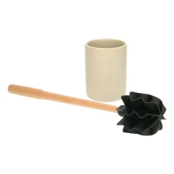 Borstels*DILLE & KAMILLE Toiletborstel, silicone, beukenhout
