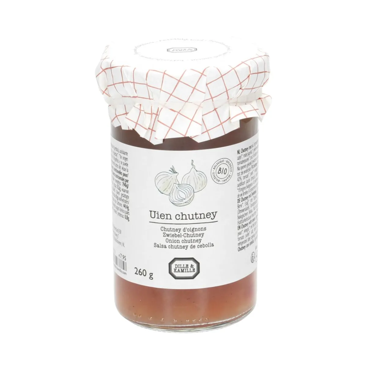 Chutneys*DILLE & KAMILLE Uienchutney, biologisch, 260 gram
