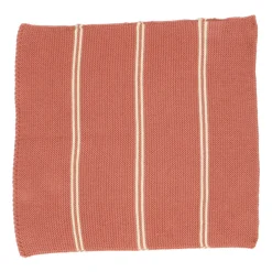 Schotelvodden*DILLE & KAMILLE Vaatdoekjes, gebreid katoen, oudroze, 2 stuks, 25 x 25 cm