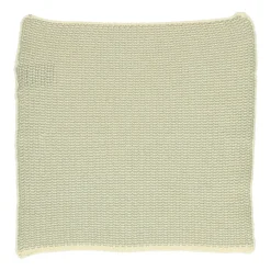 Schotelvodden*DILLE & KAMILLE Vaatdoekjes, gebreid katoen, lindegroen, 2 stuks 25 x 25 cm