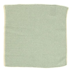 Schotelvodden*DILLE & KAMILLE Vaatdoekjes, gebreid katoen, groengrijs, 2 stuks, 25 x 25 cm