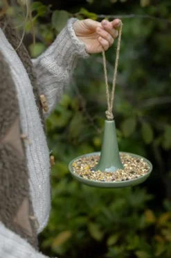 Vogelvoer*DILLE & KAMILLE Vogelvoeder, porselein, groen, groot