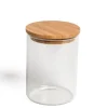 Voorraadpotten*DILLE & KAMILLE Voorraadpot met bamboe deksel, glas, 700 ml