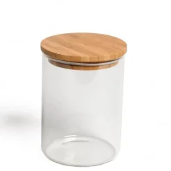 Voorraadpotten*DILLE & KAMILLE Voorraadpot met bamboe deksel, glas, 700 ml