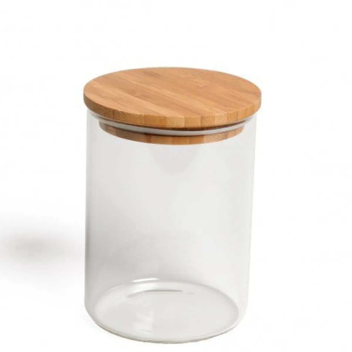 Voorraadpotten*DILLE & KAMILLE Voorraadpot met bamboe deksel, glas, 700 ml