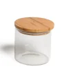 Voorraadpotten*DILLE & KAMILLE Voorraadpot met bamboe deksel, glas, 450 ml