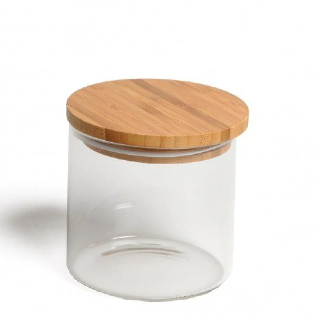 Voorraadpotten*DILLE & KAMILLE Voorraadpot met bamboe deksel, glas, 450 ml