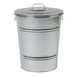 Vuilnisemmers*DILLE & KAMILLE Vuilnisemmer taps, zink, 75 l