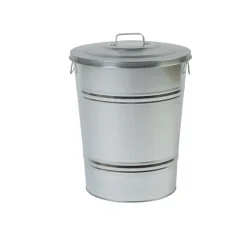 Vuilnisemmers*DILLE & KAMILLE Vuilnisemmer taps, zink, 40 l