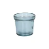 Theelichthouders*DILLE & KAMILLE Waxinelichthouder, gerecycled glas, blauw, Ø7 cm