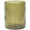 Theelichthouders*DILLE & KAMILLE Waxinelichthouder, groen glas, ster, 7,5 cm