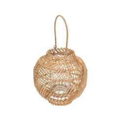 Buiten- En Tuinversiering|Windlichten & Lantaarns*DILLE & KAMILLE Windlicht twist, rotan, klein