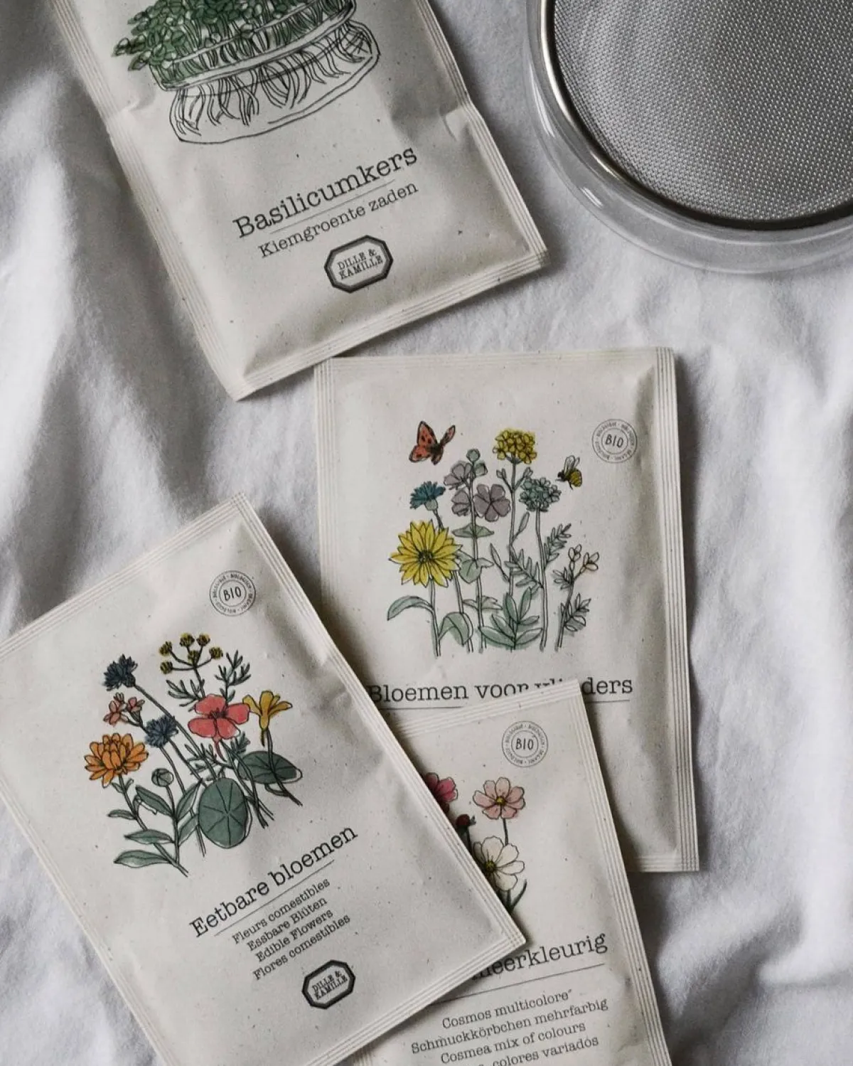 Zaaien*DILLE & KAMILLE Zadenmengsel, biologisch, eetbare bloemen, 5 g