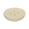 Zeepbakjes|Badkameraccessoires*DILLE & KAMILLE Zeepschaaltje rond, beige spikkel, keramiek