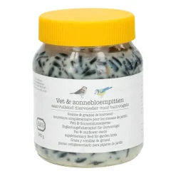 Vogelvoer*DILLE & KAMILLE Zonnebloempasta voor vogels, pot 340 gram